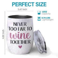 Miles Can’t Break Us - Bestie Personalized Custom Wine Tumbler - Christmas Gift For Best Friends, BFF, Sisters 8 Miles Can’t Break Us - Bestie Personalized Custom Wine Tumbler - Christmas Gift For Best Friends, BFF, Sisters -Pawfect House Store 672ce1a64ba07