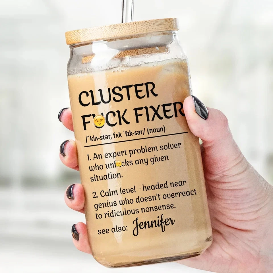 Happiness Is Having Great Coworkers - Coworker Personalized Custom Glass Cup, Iced Coffee Cup - Christmas Gift For Coworkers, Work Friends, Colleagues 1 Happiness Is Having Great Coworkers - Coworker Personalized Custom Glass Cup, Iced Coffee Cup - Christmas Gift For Coworkers, Work Friends, Colleagues