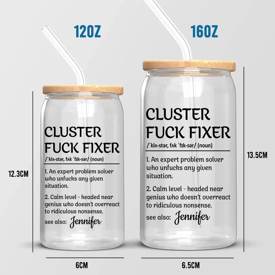 Happiness Is Having Great Coworkers - Coworker Personalized Custom Glass Cup, Iced Coffee Cup - Christmas Gift For Coworkers, Work Friends, Colleagues 5 Happiness Is Having Great Coworkers - Coworker Personalized Custom Glass Cup, Iced Coffee Cup - Christmas Gift For Coworkers, Work Friends, Colleagues - Image 5