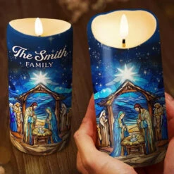 In The Nativity Scene, We Find The Heart Of Christmas - Family Personalized Custom LED Candle - Christmas Gift For Family Members 6 In The Nativity Scene, We Find The Heart Of Christmas - Family Personalized Custom LED Candle - Christmas Gift For Family Members -Pawfect House Store 672dbecd6db47