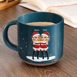 Friends Who Holiday Together Sleigh Together - Bestie Personalized Custom Printed Pottery Mug - Christmas Gift For Best Friends, BFF, Sisters -Pawfect House Store 672eec951158c