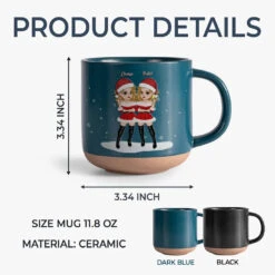 Friends Who Holiday Together Sleigh Together - Bestie Personalized Custom Printed Pottery Mug - Christmas Gift For Best Friends, BFF, Sisters -Pawfect House Store 672eec9955f02