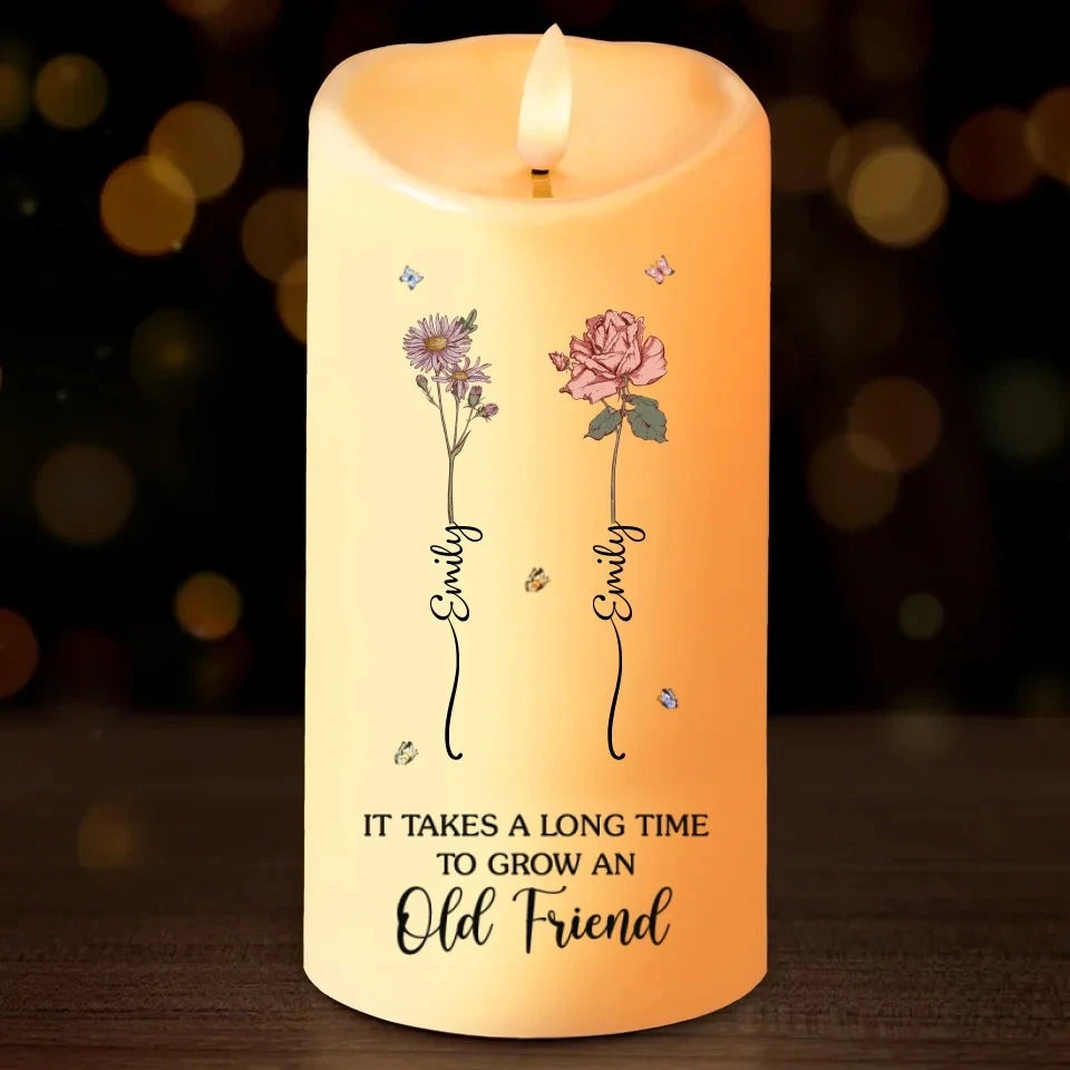 If Friendship Were A Garden, You’d Be My Favorite Flower - Bestie Personalized Custom LED Candle - Christmas Gift For Best Friends, BFF, Sisters 2 If Friendship Were A Garden, You’d Be My Favorite Flower - Bestie Personalized Custom LED Candle - Christmas Gift For Best Friends, BFF, Sisters - Image 2