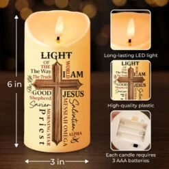 I Am The Son Of The King And A Warrior Of God, Walking In His Light - Family Personalized Custom LED Candle - Christmas Gift For Yourself, Best Friends, Sisters, Family Members -Pawfect House Store 672f23d6c3cb5