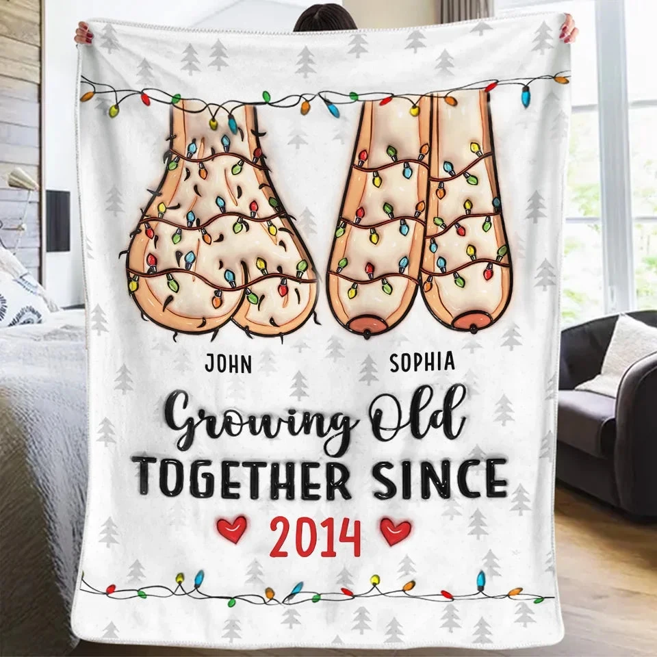 I Want To Spend The Rest Of My Life With You, Growing Old Together - Couple Personalized Custom 3D Inflated Effect Printed Blanket - Christmas Gift For Husband Wife, Anniversary 3 I Want To Spend The Rest Of My Life With You, Growing Old Together - Couple Personalized Custom 3D Inflated Effect Printed Blanket - Christmas Gift For Husband Wife, Anniversary - Image 3