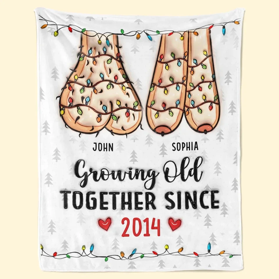 I Want To Spend The Rest Of My Life With You, Growing Old Together - Couple Personalized Custom 3D Inflated Effect Printed Blanket - Christmas Gift For Husband Wife, Anniversary 1 I Want To Spend The Rest Of My Life With You, Growing Old Together - Couple Personalized Custom 3D Inflated Effect Printed Blanket - Christmas Gift For Husband Wife, Anniversary