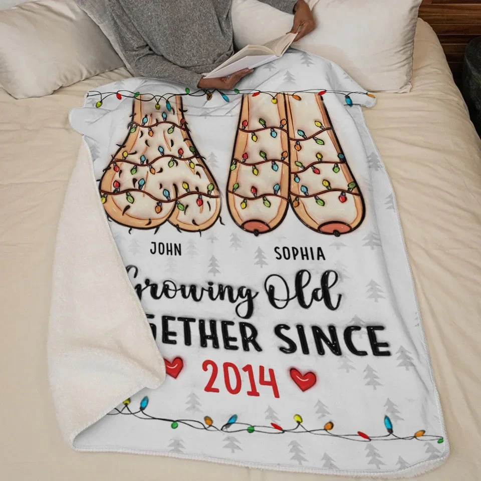 I Want To Spend The Rest Of My Life With You, Growing Old Together - Couple Personalized Custom 3D Inflated Effect Printed Blanket - Christmas Gift For Husband Wife, Anniversary 5 I Want To Spend The Rest Of My Life With You, Growing Old Together - Couple Personalized Custom 3D Inflated Effect Printed Blanket - Christmas Gift For Husband Wife, Anniversary - Image 5