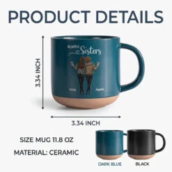 Here's To Another Year Of Bonding Over Alcohol - Bestie Personalized Custom Printed Pottery Mug - Gift For Best Friends, BFF, Sisters -Pawfect House Store 673325fb63f37