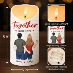 You Make My Heart Smile - Couple Personalized Custom LED Candle - Christmas Gift For Husband Wife, Anniversary 7 You Make My Heart Smile - Couple Personalized Custom LED Candle - Christmas Gift For Husband Wife, Anniversary -Pawfect House Store 67371f52384a7