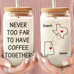 Let It Snow - Bestie Personalized Custom Glass Cup, Iced Coffee Cup - Christmas Gift For Best Friends, BFF, Sisters 8 Let It Snow - Bestie Personalized Custom Glass Cup, Iced Coffee Cup - Christmas Gift For Best Friends, BFF, Sisters -Pawfect House Store 673728d260c70