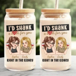 Laughing With You Is My Favorite Thing - Bestie Personalized Custom Glass Cup, Iced Coffee Cup - Christmas Gift For Best Friends, BFF, Sisters 8 Laughing With You Is My Favorite Thing - Bestie Personalized Custom Glass Cup, Iced Coffee Cup - Christmas Gift For Best Friends, BFF, Sisters -Pawfect House Store 673aab1088016
