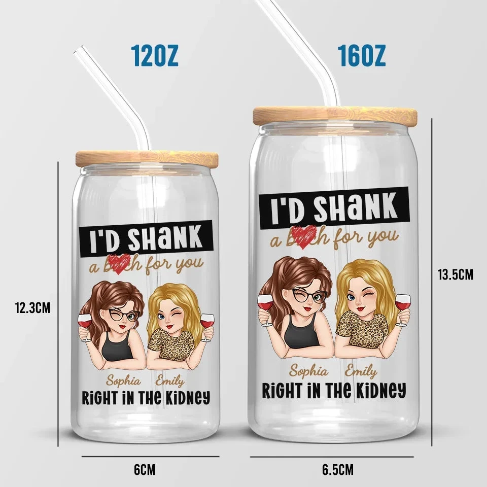 Laughing With You Is My Favorite Thing - Bestie Personalized Custom Glass Cup, Iced Coffee Cup - Christmas Gift For Best Friends, BFF, Sisters 5 Laughing With You Is My Favorite Thing - Bestie Personalized Custom Glass Cup, Iced Coffee Cup - Christmas Gift For Best Friends, BFF, Sisters - Image 5