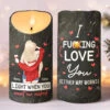 My Love For You Shines Brighter Than A Million Christmas Lights - Couple Personalized Custom LED Candle - Christmas Gift For Husband Wife, Anniversary