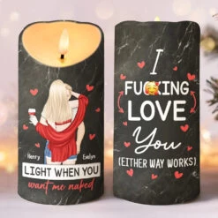 My Love For You Shines Brighter Than A Million Christmas Lights - Couple Personalized Custom LED Candle - Christmas Gift For Husband Wife, Anniversary