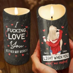 My Love For You Shines Brighter Than A Million Christmas Lights - Couple Personalized Custom LED Candle - Christmas Gift For Husband Wife, Anniversary -Pawfect House Store 673aaf3abd2d2