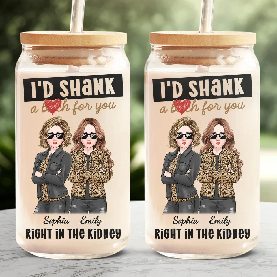 The Best Friends Make You Question Why You Bothered With Normalcy - Bestie Personalized Custom Glass Cup, Iced Coffee Cup - Christmas Gift For Best Friends, BFF, Sisters 3 The Best Friends Make You Question Why You Bothered With Normalcy - Bestie Personalized Custom Glass Cup, Iced Coffee Cup - Christmas Gift For Best Friends, BFF, Sisters - Image 3