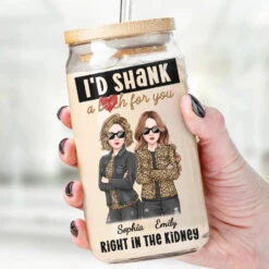 The Best Friends Make You Question Why You Bothered With Normalcy - Bestie Personalized Custom Glass Cup, Iced Coffee Cup - Christmas Gift For Best Friends, BFF, Sisters