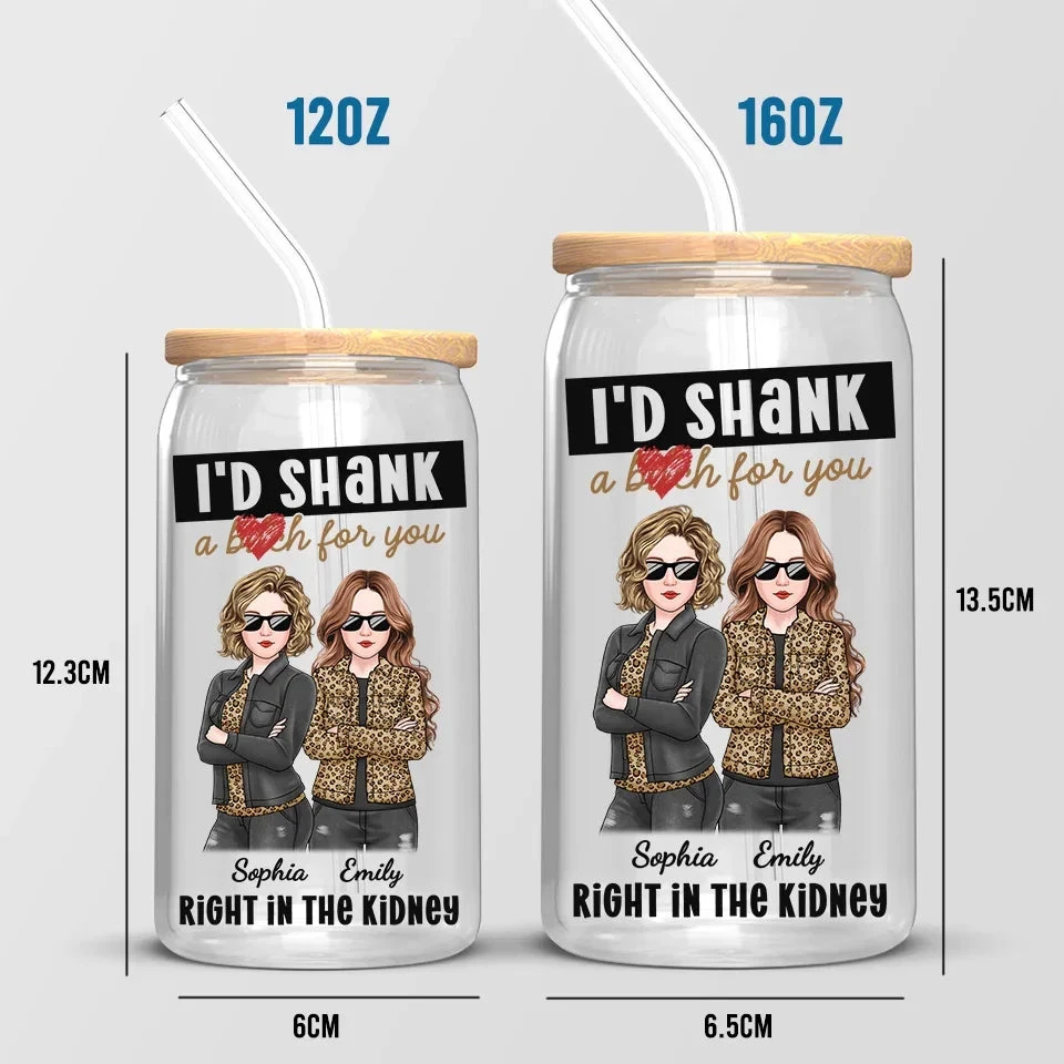 The Best Friends Make You Question Why You Bothered With Normalcy - Bestie Personalized Custom Glass Cup, Iced Coffee Cup - Christmas Gift For Best Friends, BFF, Sisters 5 The Best Friends Make You Question Why You Bothered With Normalcy - Bestie Personalized Custom Glass Cup, Iced Coffee Cup - Christmas Gift For Best Friends, BFF, Sisters - Image 5