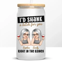 Laughing With You Is My Favorite Thing - Bestie Personalized Custom Glass Cup, Iced Coffee Cup - Christmas Gift For Best Friends, BFF, Sisters 11 Laughing With You Is My Favorite Thing - Bestie Personalized Custom Glass Cup, Iced Coffee Cup - Christmas Gift For Best Friends, BFF, Sisters -Pawfect House Store 673aeb3652332