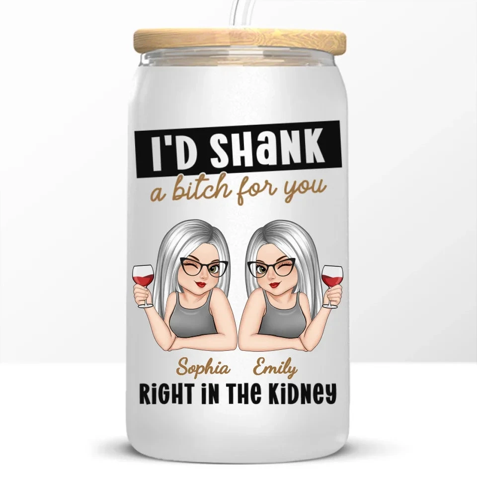 Laughing With You Is My Favorite Thing - Bestie Personalized Custom Glass Cup, Iced Coffee Cup - Christmas Gift For Best Friends, BFF, Sisters 6 Laughing With You Is My Favorite Thing - Bestie Personalized Custom Glass Cup, Iced Coffee Cup - Christmas Gift For Best Friends, BFF, Sisters - Image 6