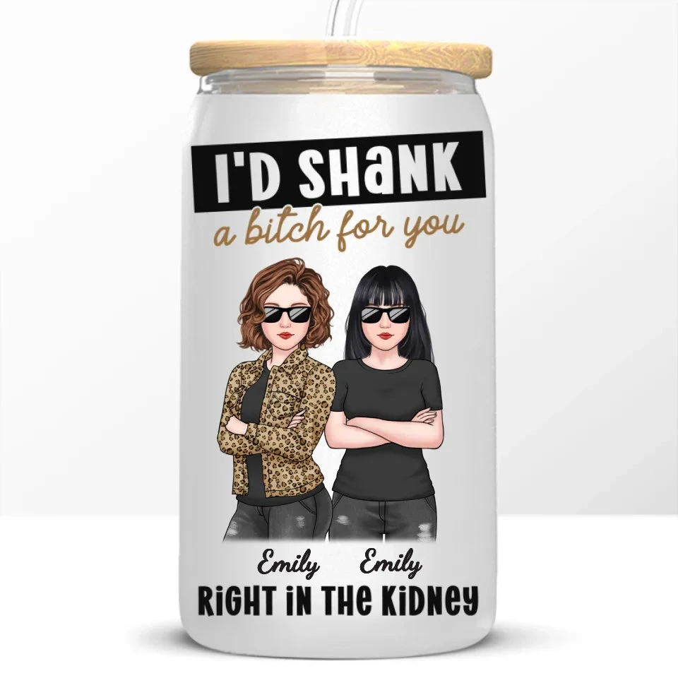 The Best Friends Make You Question Why You Bothered With Normalcy - Bestie Personalized Custom Glass Cup, Iced Coffee Cup - Christmas Gift For Best Friends, BFF, Sisters 6 The Best Friends Make You Question Why You Bothered With Normalcy - Bestie Personalized Custom Glass Cup, Iced Coffee Cup - Christmas Gift For Best Friends, BFF, Sisters - Image 6