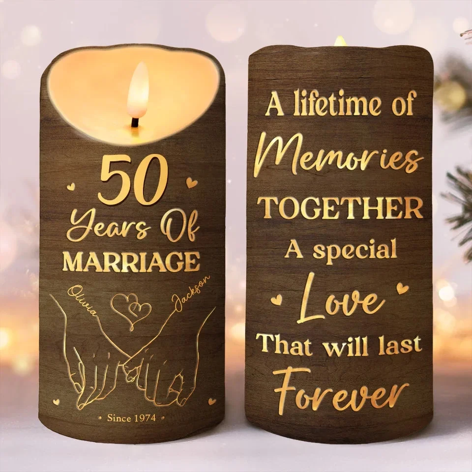 Fingers Entwined, Hearts Aligned - Couple Personalized Custom LED Candle - Christmas Gift For Husband Wife, Anniversary 1 Fingers Entwined, Hearts Aligned - Couple Personalized Custom LED Candle - Christmas Gift For Husband Wife, Anniversary