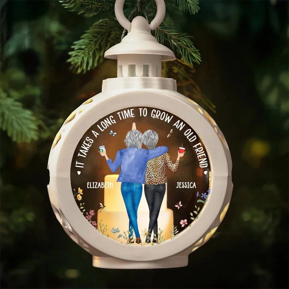True Friends Are Always There - Bestie Personalized Custom Candlelight Lantern Ornament - Christmas Gift For Best Friends, BFF, Sisters 3 True Friends Are Always There - Bestie Personalized Custom Candlelight Lantern Ornament - Christmas Gift For Best Friends, BFF, Sisters - Image 3