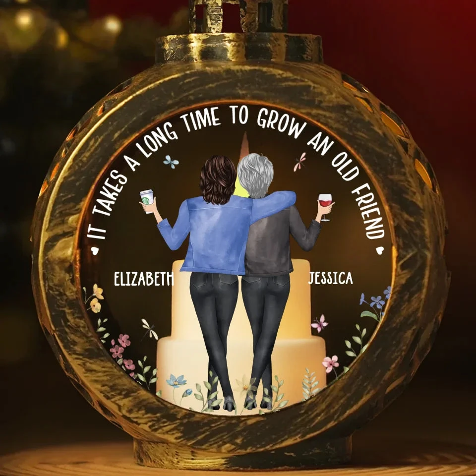 True Friends Are Always There - Bestie Personalized Custom Candlelight Lantern Ornament - Christmas Gift For Best Friends, BFF, Sisters 2 True Friends Are Always There - Bestie Personalized Custom Candlelight Lantern Ornament - Christmas Gift For Best Friends, BFF, Sisters - Image 2