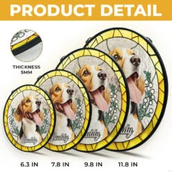 Custom Photo You Left Paw Prints On My Heart That Will Never Fade - Memorial Personalized Custom Stained Glass Window Hanging Suncatcher - Sympathy Gift For Pet Owners, Pet Lovers 10 Custom Photo You Left Paw Prints On My Heart That Will Never Fade - Memorial Personalized Custom Stained Glass Window Hanging Suncatcher - Sympathy Gift For Pet Owners, Pet Lovers -Pawfect House Store 673ea503047ef