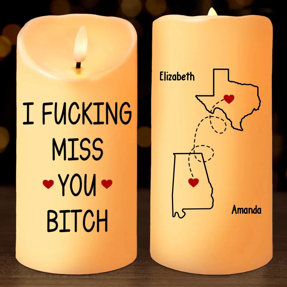 I Dream Of Living Closer To You - Bestie Personalized Custom LED Candle - Christmas Gift For Best Friends, BFF, Sisters 2 I Dream Of Living Closer To You - Bestie Personalized Custom LED Candle - Christmas Gift For Best Friends, BFF, Sisters - Image 2