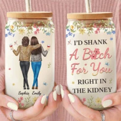Partners In Crime And Everything Fine - Bestie Personalized Custom Glass Cup, Iced Coffee Cup - Christmas Gift For Best Friends, BFF, Sisters 8 Partners In Crime And Everything Fine - Bestie Personalized Custom Glass Cup, Iced Coffee Cup - Christmas Gift For Best Friends, BFF, Sisters -Pawfect House Store 6740492220815
