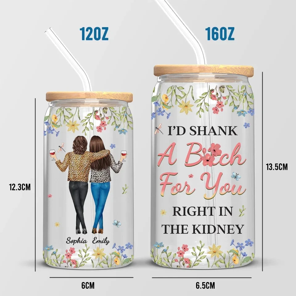 Partners In Crime And Everything Fine - Bestie Personalized Custom Glass Cup, Iced Coffee Cup - Christmas Gift For Best Friends, BFF, Sisters 5 Partners In Crime And Everything Fine - Bestie Personalized Custom Glass Cup, Iced Coffee Cup - Christmas Gift For Best Friends, BFF, Sisters - Image 5