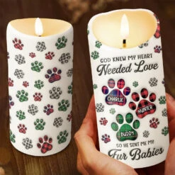 I Ask God For A True Friend - Dog & Cat Personalized Custom 3D Inflated Effect Printed LED Candle - Christmas Gift For Pet Owners, Pet Lovers -Pawfect House Store 6740580f79f08