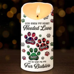 I Ask God For A True Friend - Dog & Cat Personalized Custom 3D Inflated Effect Printed LED Candle - Christmas Gift For Pet Owners, Pet Lovers