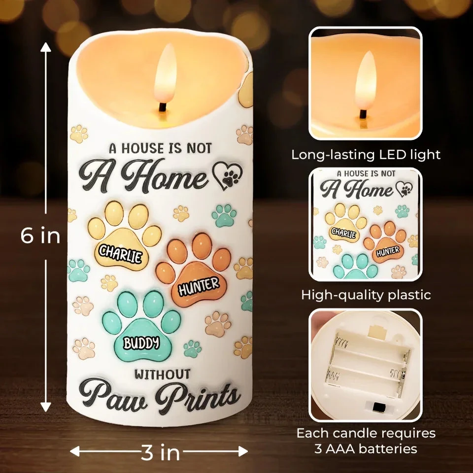 Fur Babies Make Life Sweeter - Dog & Cat Personalized Custom 3D Inflated Effect Printed LED Candle - Christmas Gift For Pet Owners, Pet Lovers 4 Fur Babies Make Life Sweeter - Dog & Cat Personalized Custom 3D Inflated Effect Printed LED Candle - Christmas Gift For Pet Owners, Pet Lovers - Image 4