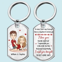Your Love Is My Greatest Blessing - Couple Personalized Custom Keychain - Christmas Gift For Husband Wife, Anniversary