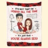No Place I'd Rather Be Than By Your Side - Couple Personalized Custom Blanket - Christmas Gift For Husband Wife, Anniversary