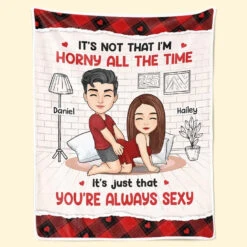No Place I'd Rather Be Than By Your Side - Couple Personalized Custom Blanket - Christmas Gift For Husband Wife, Anniversary
