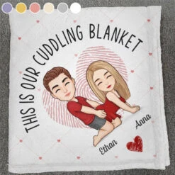 You're My Favorite Thing To Do - Couple Personalized Custom Blanket - Christmas Gift For Husband Wife, Anniversary