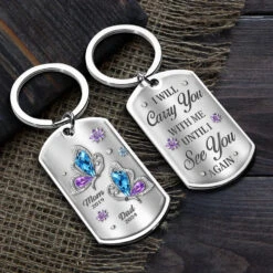 Until I See You Again - Memorial Personalized Custom Keychain - Sympathy Gift, Christmas Gift For Family Members -Pawfect House Store 67442b8eb80f9