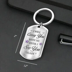 Until I See You Again - Memorial Personalized Custom Keychain - Sympathy Gift, Christmas Gift For Family Members -Pawfect House Store 67442b8ed4966