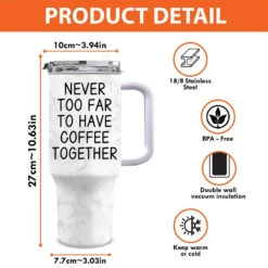 Never Too Far To Have Drink Together - Bestie Personalized Custom 3D Inflated Effect Printed 40 Oz Stainless Steel Tumbler With Handle - Christmas Gift For Best Friends, BFF, Sisters 7 Never Too Far To Have Drink Together - Bestie Personalized Custom 3D Inflated Effect Printed 40 Oz Stainless Steel Tumbler With Handle - Christmas Gift For Best Friends, BFF, Sisters -Pawfect House Store 67445a2168b5b