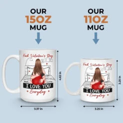 I Love You Everyday - Couple Personalized Custom Mug - Valentine Gift For Husband Wife, Anniversary 9 I Love You Everyday - Couple Personalized Custom Mug - Valentine Gift For Husband Wife, Anniversary -Pawfect House Store 6745324aaa9db