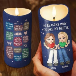 10 Reasons Why You Are My Sister - Bestie Personalized Custom LED Candle - Christmas Gift For Best Friends, BFF, Sisters 6 10 Reasons Why You Are My Sister - Bestie Personalized Custom LED Candle - Christmas Gift For Best Friends, BFF, Sisters -Pawfect House Store 67454aa0dd281