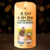 An Unbreakable Bond - Memorial Personalized Custom LED Candle - Sympathy Gift, Christmas Gift For Pet Owners, Pet Lovers