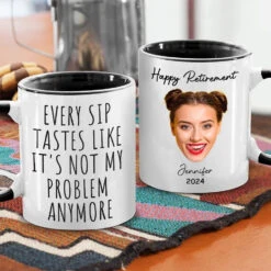 Custom Photo Not My Problem Anymore - Coworker Personalized Custom Accent Mug - Christmas Gift, Appreciation, Retirement Gift For Coworkers, Work Friends, Colleagues 7 Custom Photo Not My Problem Anymore - Coworker Personalized Custom Accent Mug - Christmas Gift, Appreciation, Retirement Gift For Coworkers, Work Friends, Colleagues -Pawfect House Store 67467ff3e780b