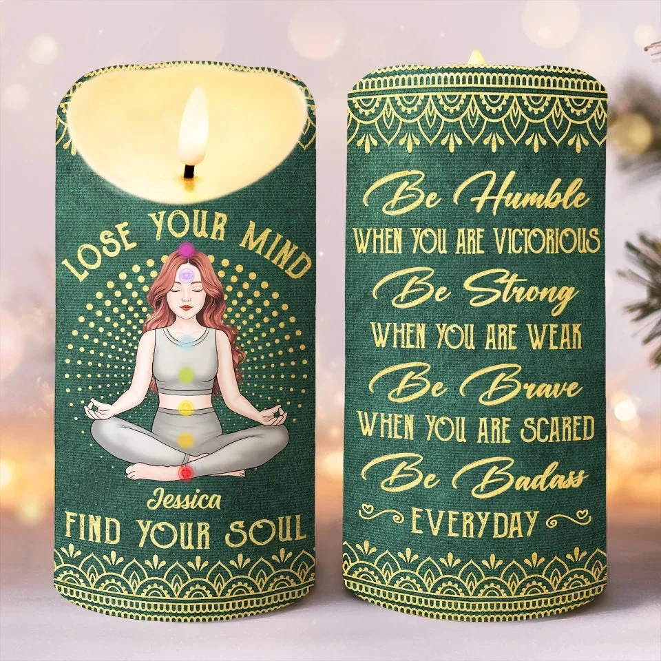 What You Imagine You Create - Yoga Personalized Custom LED Candle - Christmas Gift For Yoga Lovers 1 What You Imagine You Create - Yoga Personalized Custom LED Candle - Christmas Gift For Yoga Lovers