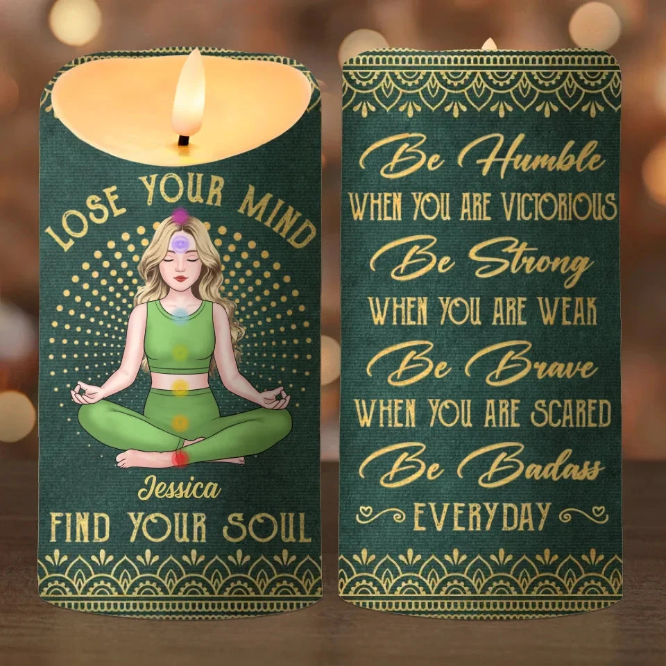 What You Imagine You Create - Yoga Personalized Custom LED Candle - Christmas Gift For Yoga Lovers 2 What You Imagine You Create - Yoga Personalized Custom LED Candle - Christmas Gift For Yoga Lovers - Image 2
