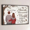 One Love, One Heart, One Destiny - Couple Personalized Custom Horizontal Poster - Christmas Gift For Husband Wife, Anniversary