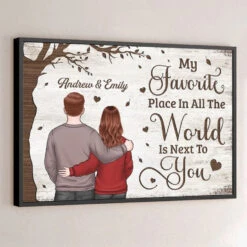 One Love, One Heart, One Destiny - Couple Personalized Custom Horizontal Poster - Christmas Gift For Husband Wife, Anniversary
